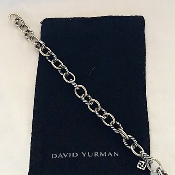 David Yurman Sterling Silver and Gold Bracelet - Picture 1 of 3